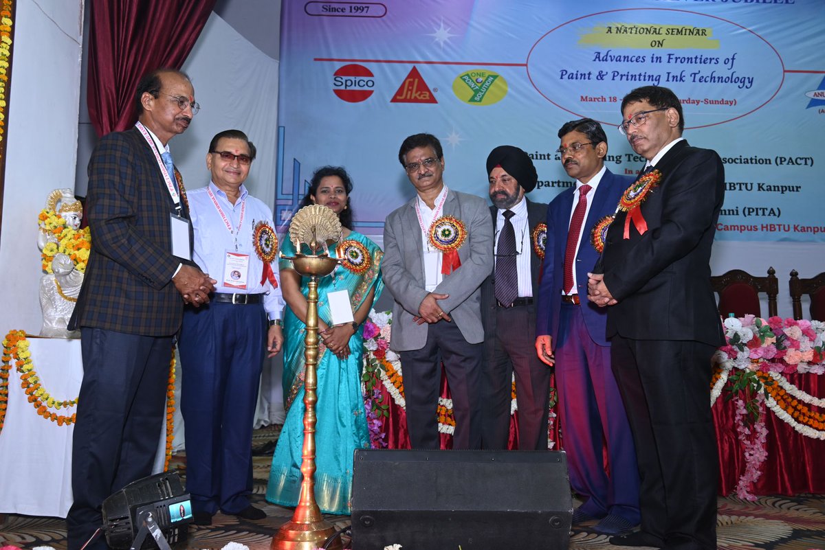 HbtuPact's tweet photo. Day 1: 18th March 2023
9th PACT Vision Seminar on 'Advances in Frontiers of Paint &amp; Printing Ink Technology' was organized successfully by PACT and Paint Technology Department-HBTU Kanpur co-sponsored by Printing Ink Technologist Alumni (PITA). https://t.co/Y1tiE3GuOJ