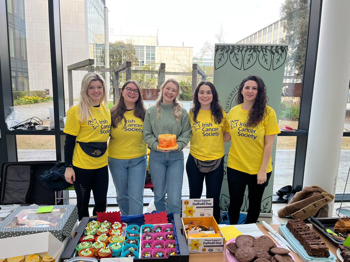 Come down to Pi to pick up some fabulous baked goods or win a prize in the raffle! 1st price is my daffodil themed chocolate cake  🌼🍰<a href="/Adele_EC/">Adele Connor</a> <a href="/clairehughes_98/">Claire Hughes</a> <a href="/AgiaJorda/">Asia Jordan</a> <a href="/NKAPLea/">Lea Schäfer</a> <a href="/IrishCancerSoc/">Irish Cancer Society</a>