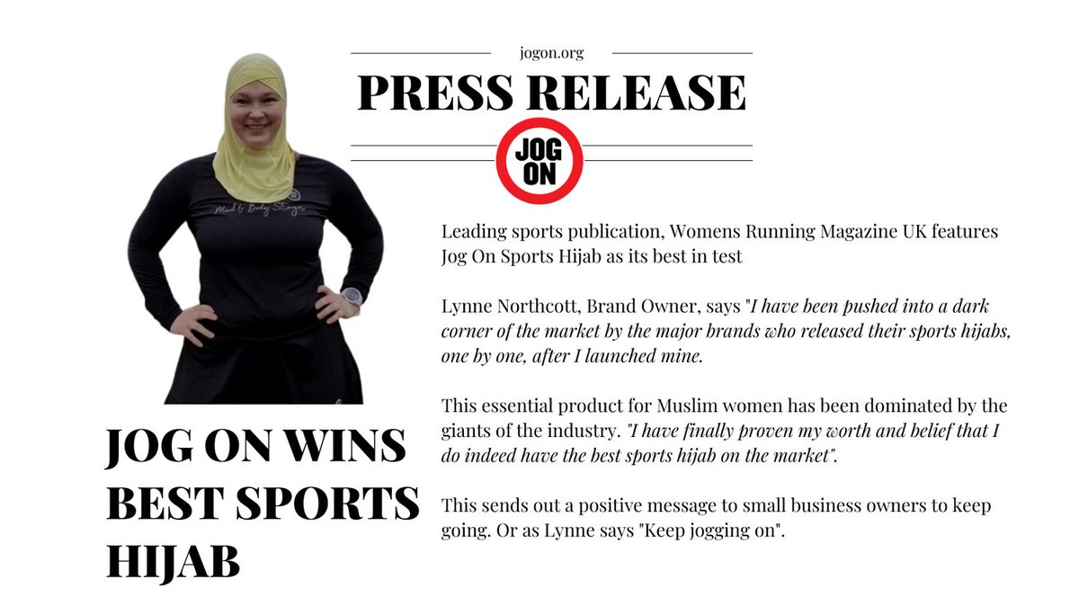 Have you seen the latest Womens Running Magazine UK?

We won best in test for our #sportshijab in modest wear as well as a runner up with our Action Skirt

It is wonderful to finally get the recognition we deserve

@womensrunninguk