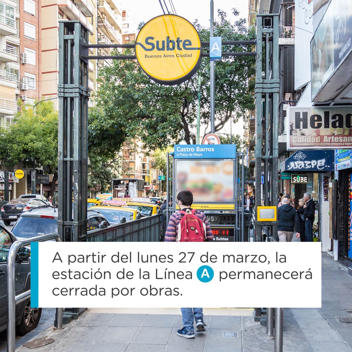 crisromero10's tweet image. #Subtes: línea A