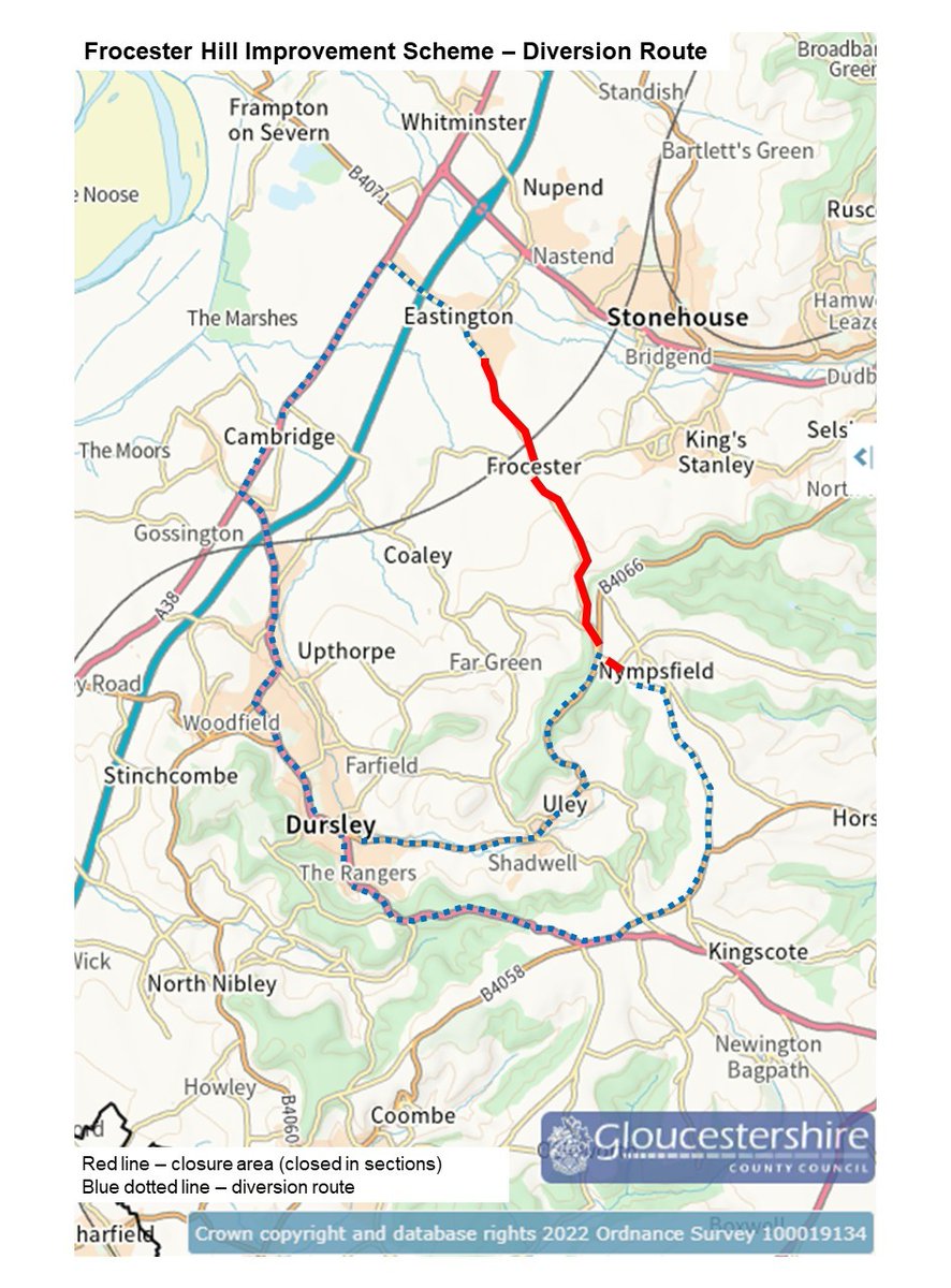 GlosCC's tweet photo. Improvements are set to be carried out at #Frocester Hill to improve safety and visibility at a junction. Read more here: https://t.co/Y0uNQPFU1I @GlosRoads https://t.co/lufksXKDMR
