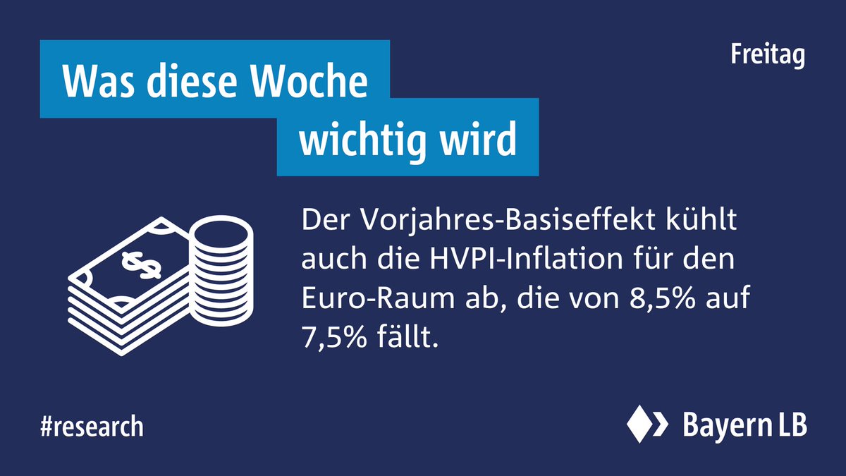 Die ausführliche Vorschau auf diese Woche vom BayernLB Research gibt es hier: bit.ly/3bycVZ2 

#bayernlb #fortschrittsfinanzierer #research #volkswirtschaft #konjunktur #ausblick #news