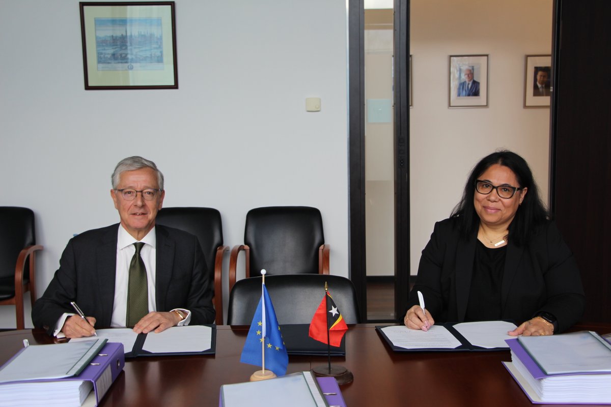 EUmissionWTO's tweet photo. Very pleased to announce that the EU and Timor-Leste concluded today in Geneva our bilateral market access negotiations on services and goods as part of Timor-Leste's accession to the @wto.
1/2

#EUatWTO #EUtrade https://t.co/SaWtX2dE7B