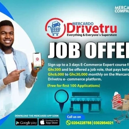 Acquire the skills and get the job! There's a lot to gain with this workshop. Just at 300.00 .
#mercardotaxi #mercardo #jobopportunity #careerdevelopment #digital 
#driveyourpassion 
@gil_bby @tiishaofficial @FellaMakafui
