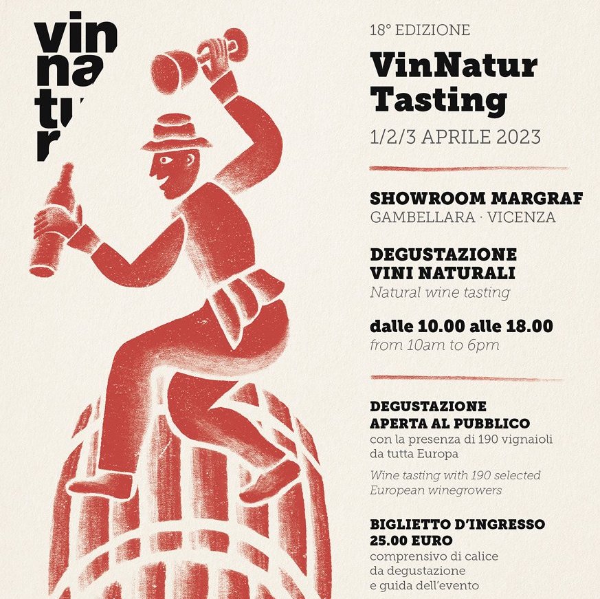 POSSIBILIA A VINNATUR TASTING
Dal 1° al 3 aprile saremo di nuovo felicemente ospiti del VinNatur Tasting al Margraf Showroom di Gambellara (VI)
Vi aspettiamo alla nostra postazione con tutti i nostri libri Tutti i dettagli su vinnatur.org/events/vinnatu…

#VinNatur #VinNaturTasting