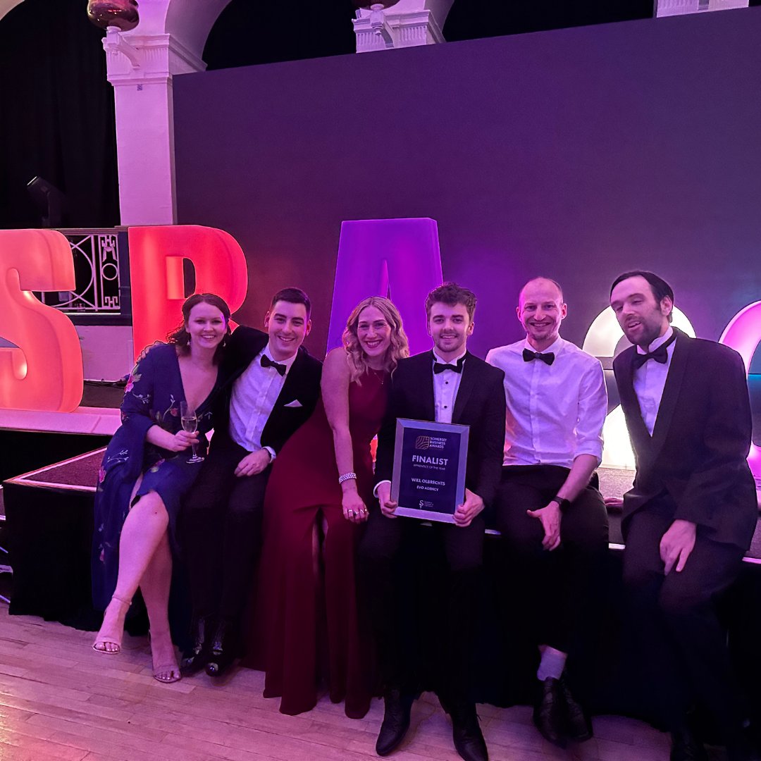 Well, what a night! 
It was the <a href="/Somerset_Awards/">Somerset Business Awards, UK</a> on Friday. One of our apprentices Will (we may have mentioned this!) was shortlisted for Apprentice of the Year. 

Despite not taking home the 👑, you're absolutely a winner in our eyes. Well done to everyone.
 👏
#sba2023