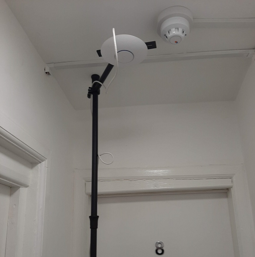SirrahTech's tweet image. Conducted a Wi-Fi survey at student housing in Middlesbrough last week.  Our &quot;AP on a stick&quot; and portable power pack lets us temporarily stage APs to validate our predictive design, ensuring a great Wi-Fi network with max signal coverage.  #WiFi #WiFiSurvey #Unifi #WiFiDesign