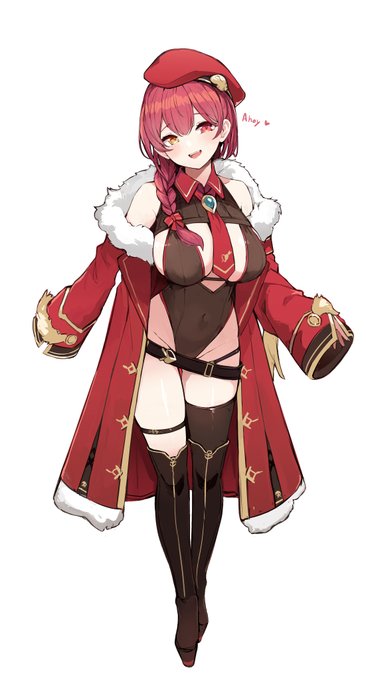 #宝鐘マリン新衣装2023
#マリンのお宝 
マリン社長 🤔
シルエット見た瞬間これしか思い浮かばなかった 