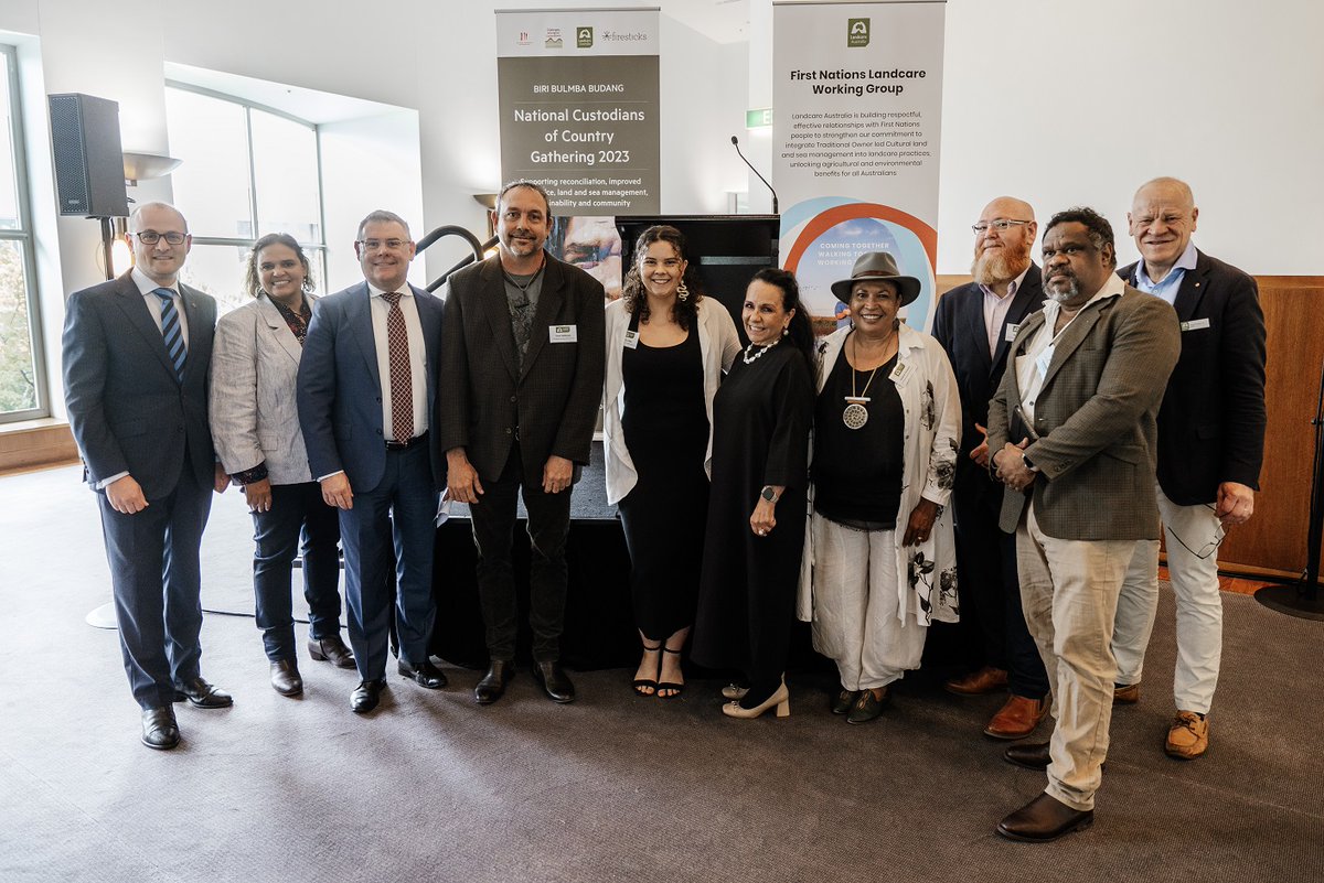 Landcare Australia brought Members of Parliament, corporate Australia &amp; landcare volunteers together with First Nations organisations to launch the new national First Nations Landcare Working Group. Learn More bit.ly/3lLTVuU