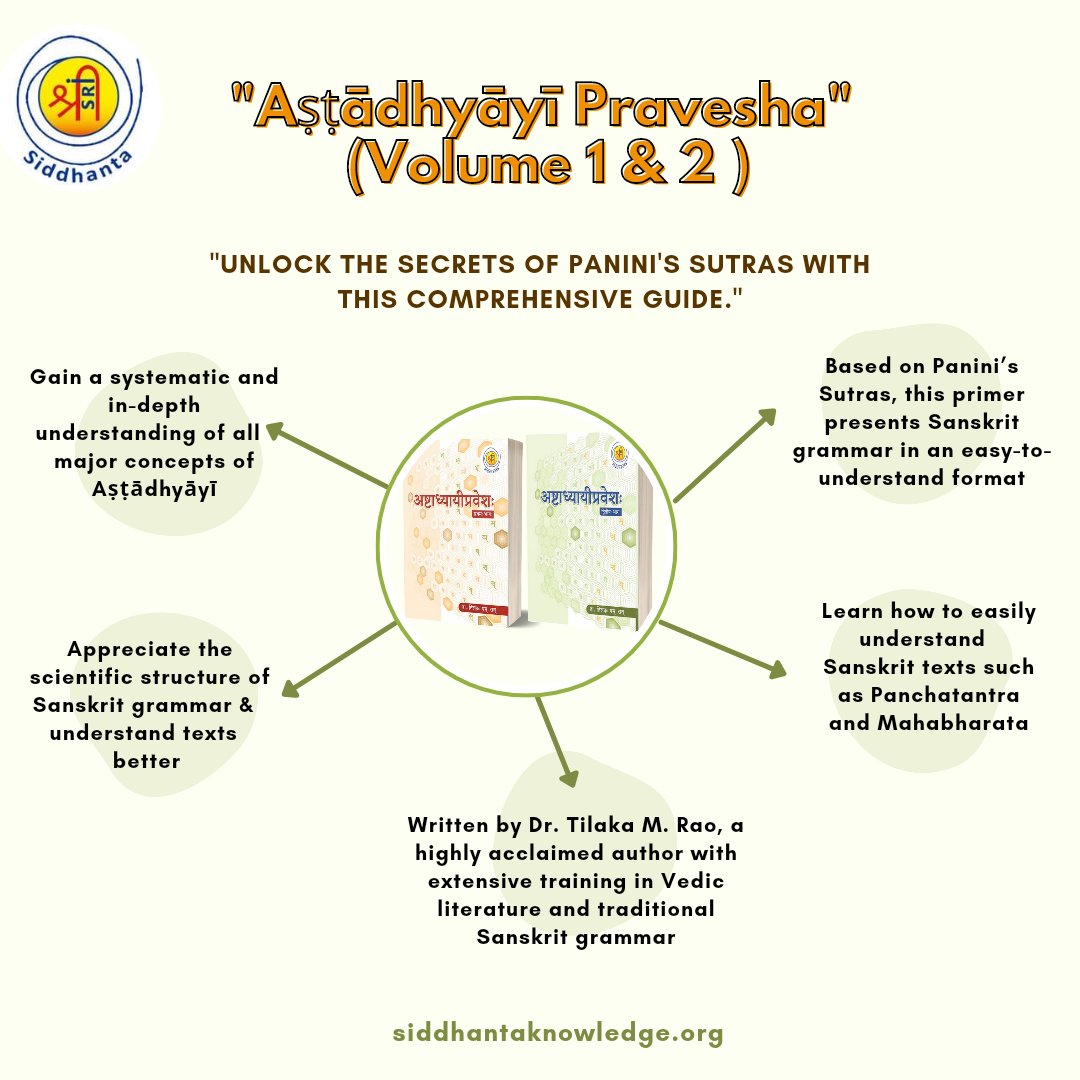 🎉📚 Start the new year off right with Aṣṭādhyāyī Pravesha! Our primer on Panini's Sutras is designed to give students a systematic and in-depth understanding of Sanskrit grammar. 🧐📖 #SanskritGrammar #NewYearNewSkills