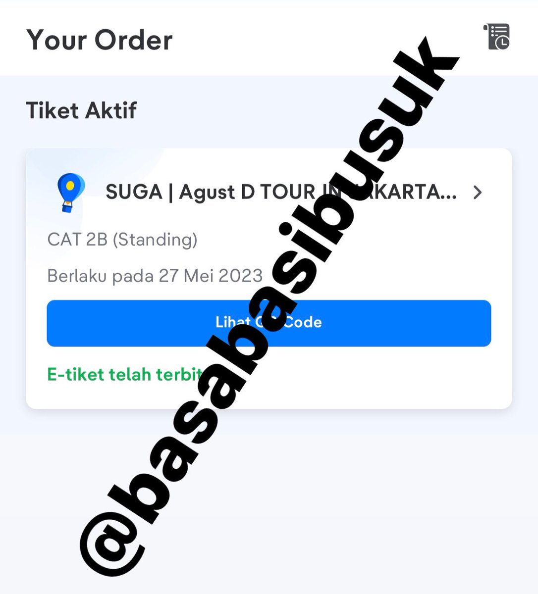 Basabasibusukkk's tweet photo. WTS CAT 2B (standing) DAY 2 Suga Agust D Tour
Reason jual karna gajadi nonton, ada acara keluarga. 
QN 1**
WTS WTS WTS minat dm aja yah, serius buyer only🙏🏻☺️
#AgustD #wtsagustd #AgustD_SUGA_Tour #AgustD_SUGA_Tour_in_jakarta #AgustD_Tour https://t.co/0d2Frh5lDM