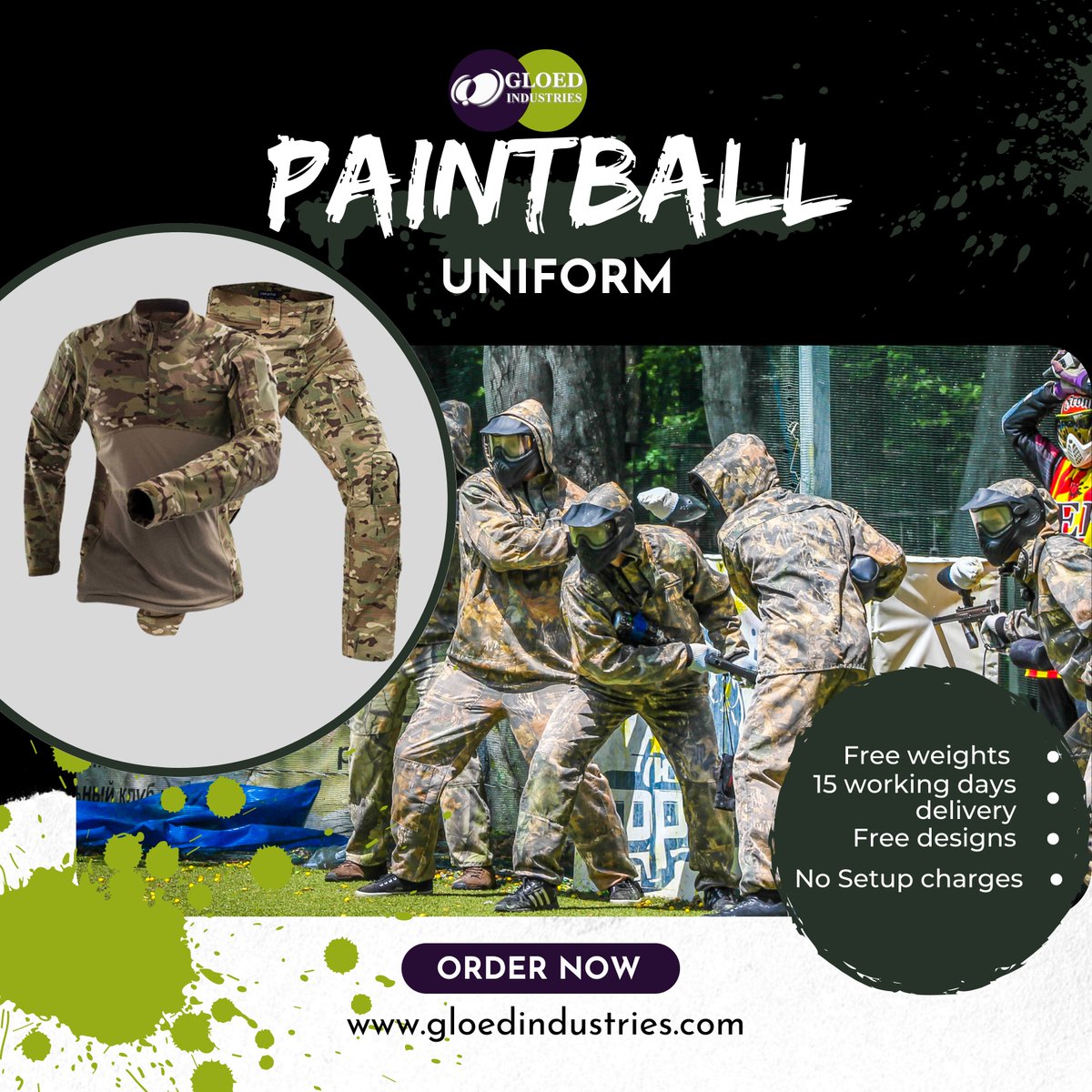 gloed_Industrie's tweet photo. Get ready to paint the town red with our Paintball Uniform!
#PaintballUniform #PaintballGear #BattleReady #GetYourGameOn #TacticalGear https://t.co/Mn7UsypI1p