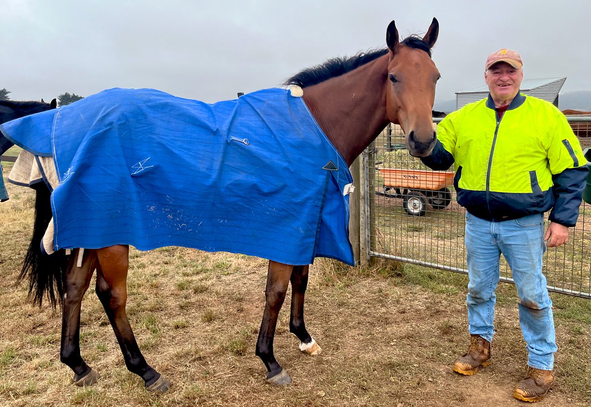 WingrovePark's tweet photo. We have a name! FAIR DEMAND (Magnus x Her Command) enjoying his holiday at home with the boss before heading back to @sandhuracing 🤌 https://t.co/xAafcI7PnC