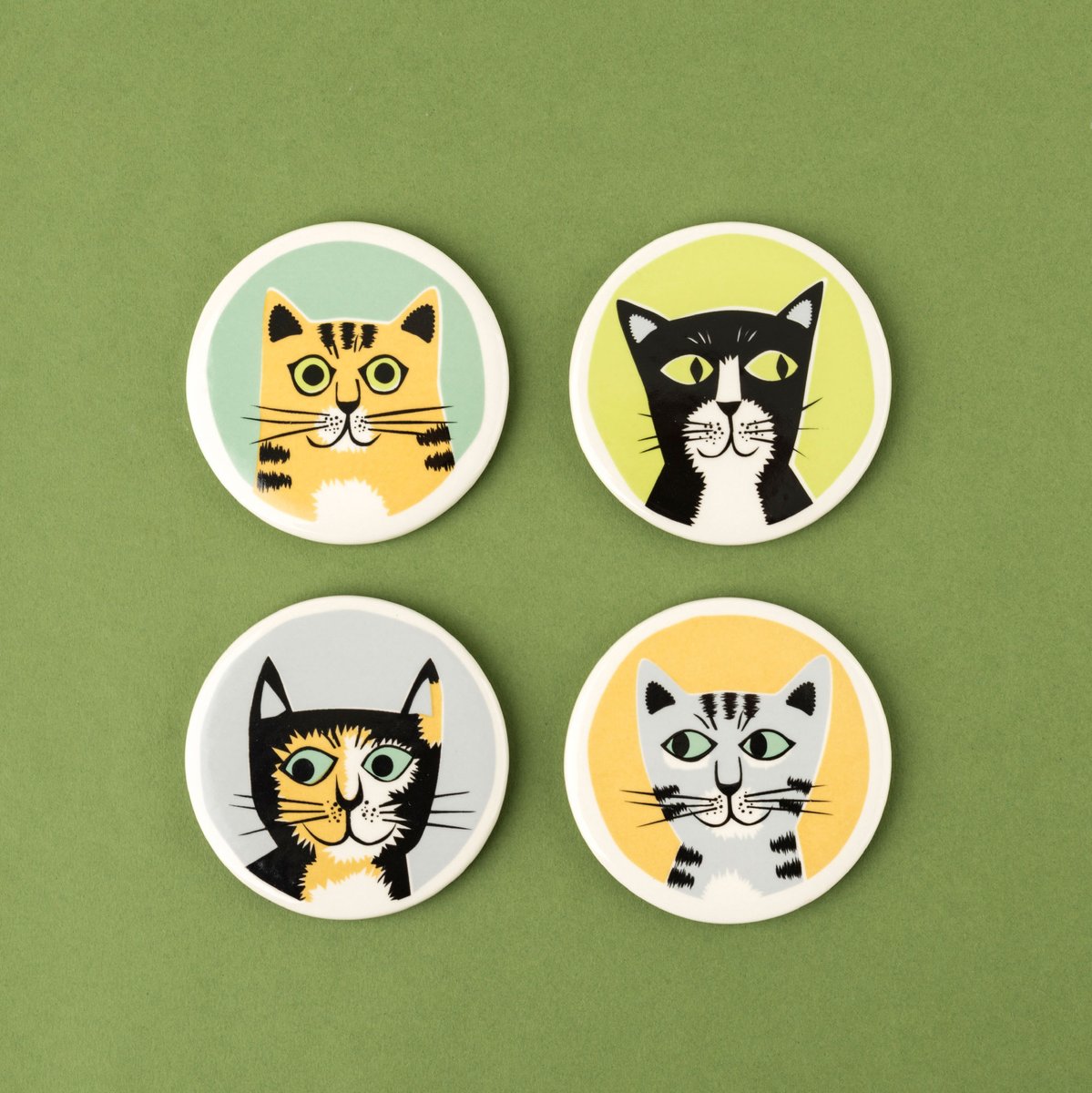 hannah1turner's tweet image. " So cute! Love these! ! Loved them some much bought a set for my Mum too for Mother’s Day. Coasters remind me of my cheeky cats!"
Our Cat Coasters could be stylishly protecting your tables and desks with a smile on their faces. #catgram #cataholic #caturday #catdecor