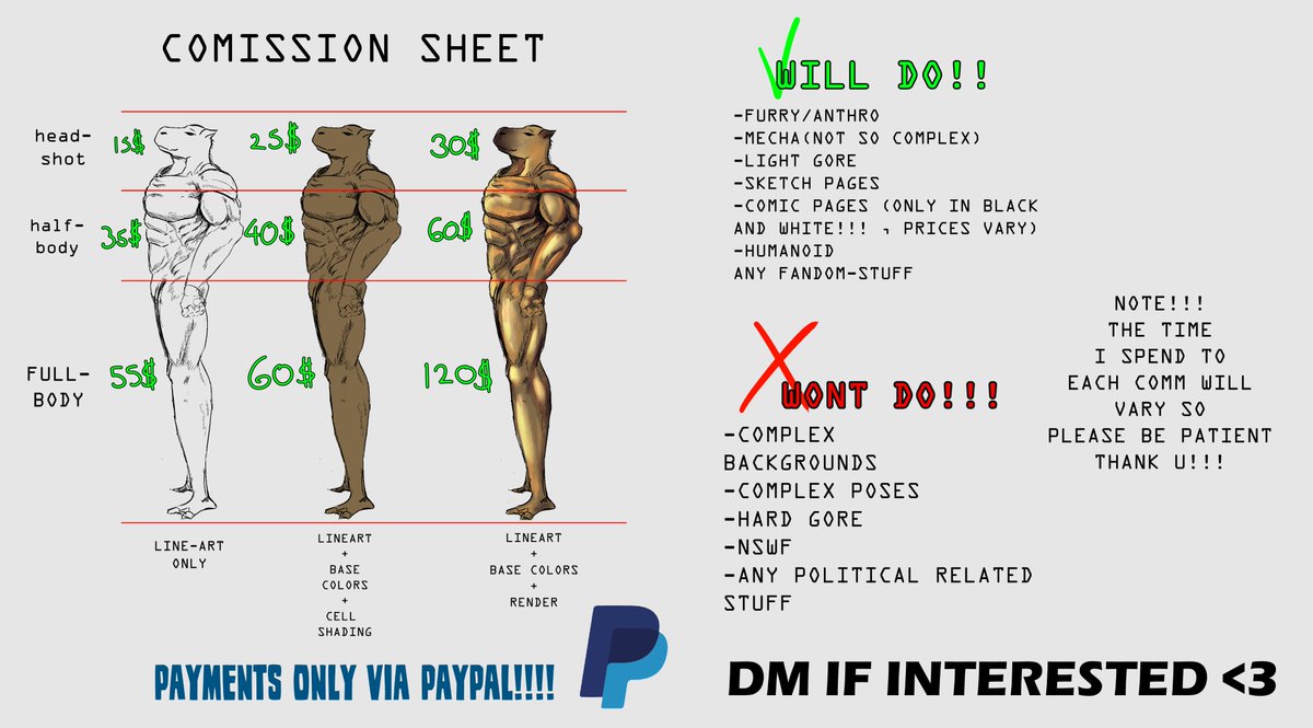 Nimaard33's tweet photo. #commisionsopen #Commission #commisionartist #comiccommision
#ArtCommission #opencommissions
hey there , my commisions are open in case someone wants something
here is my sheet and some examples!!! https://t.co/d9VLDD04MP