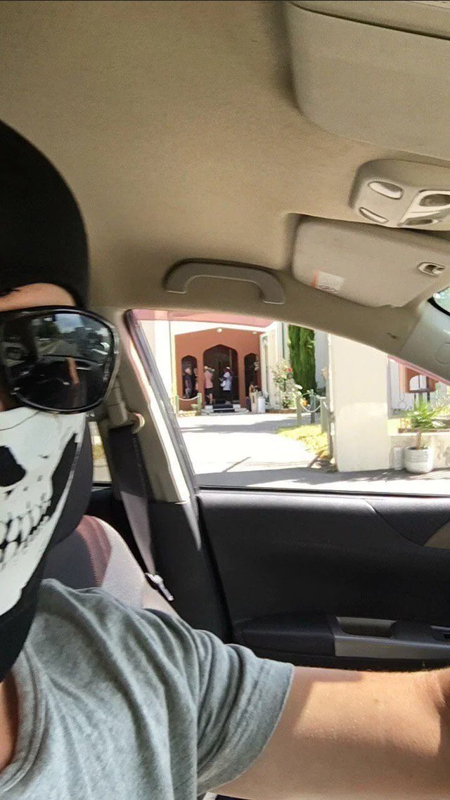 Paparoa3's tweet photo. REVEALED: The Neo-Nazi that held an Irish flag who was part of the Nazi skull mask contingent at Saturday's event in Tāmaki Makaurau by  British far-right transphobe is Christchurch traditionalist Catholic Neo-Nazi Sam Brittenden. https://t.co/SksE2wWejO