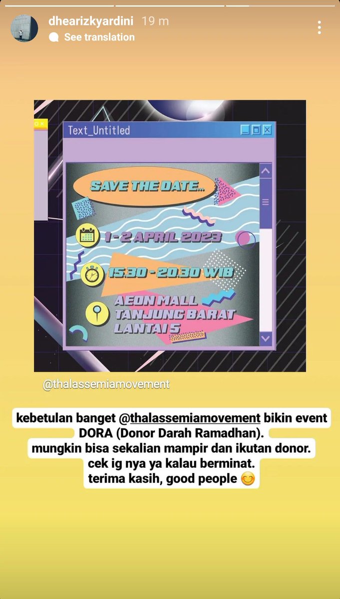 kariin91's tweet photo. Siang dokter baik hati! 
Anak temanku penderita thalassemia dan dapat info kalau stock darah menipis bulan ini. 

Mohon bantuannya untuk share/retweet awareness ini boleh? Untuk bantu anak2 thalassemia. Terima kasiih 🙏🙏

@sdenta @oxfara @asaibrahim @aan__ https://t.co/mOZWmA2UmB