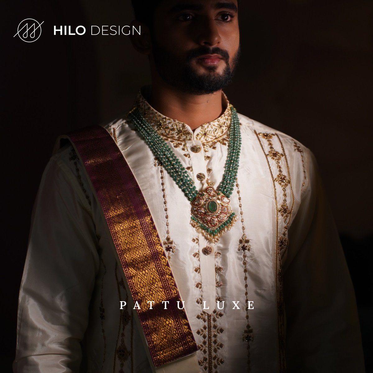 hilodesignco's tweet photo. Elevate your look with this gorgeous white hand-embroidered Pattu set
.
.
.
.
#pattusetgroom #hilodesign #traditionmeetselegance
#groomready #pattuset #culturalheritage
#groominpattu #hilowork #traditionalelegance
#pattusetlove #groomstyle #cultureandtradition
#groomfashion https://t.co/61ZHwAxbj4