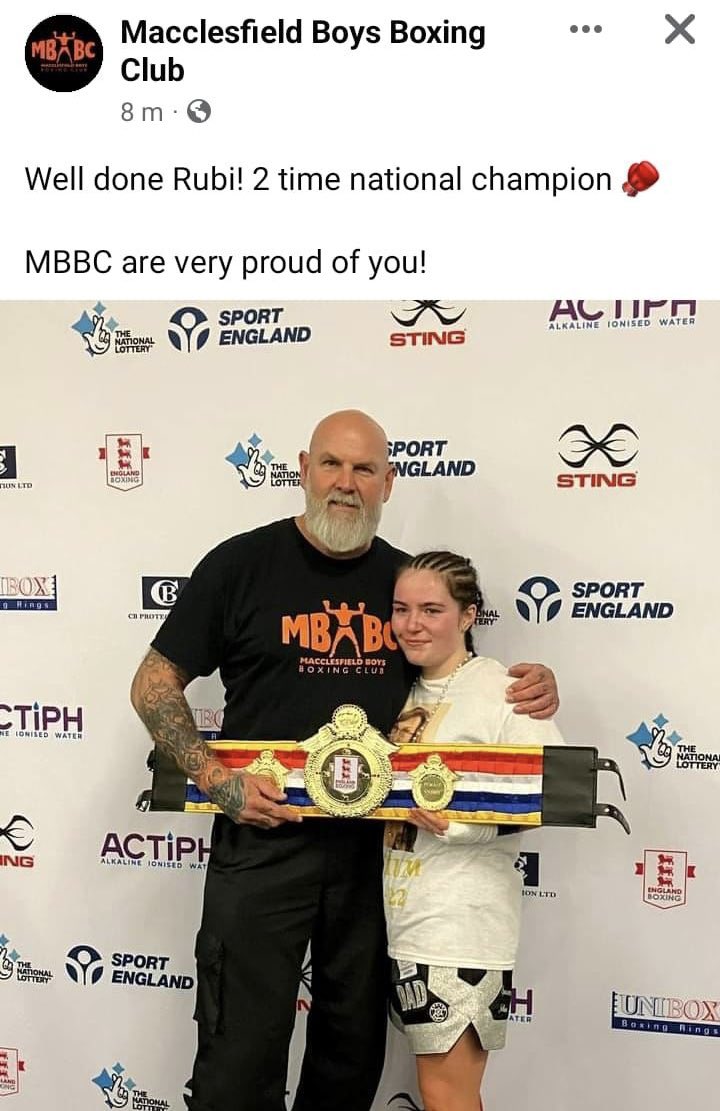 Well done, Rubi! We’re very proud of you 🥊