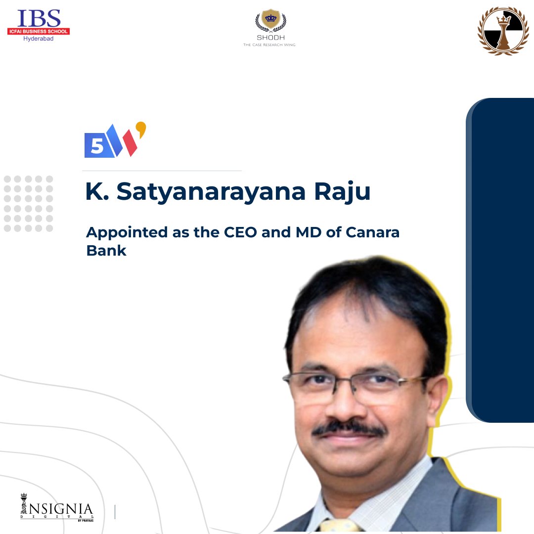 PrayaasIbs's tweet photo. The Case Research Wing of Club Prayaas is back with #5Ws, your weekly rundown of the most recent business headlines.🗞

#ClubPrayaas
#DreamDiscoverDevelop
#IBSHyderabad #CampusAmbassador
#CanaraBank #CEO #MD
#corporate #business #news https://t.co/rOCDXr8N25