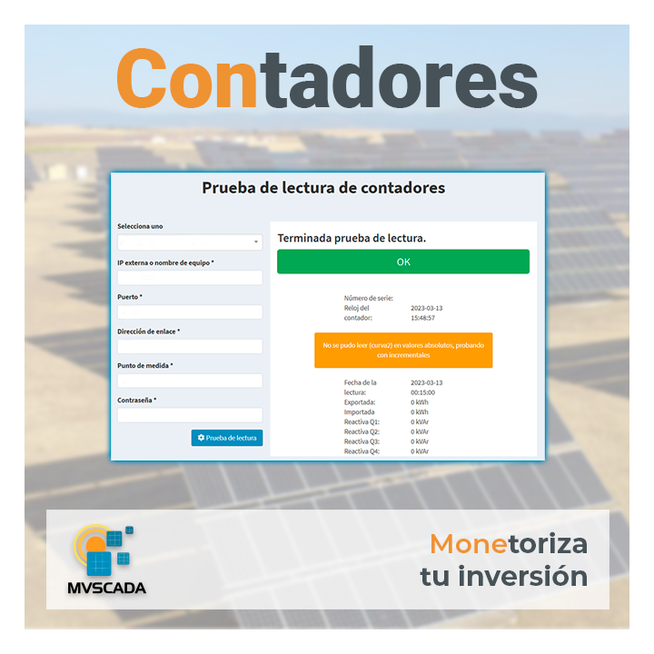 MVScada's tweet photo. 🚀 Desde nuestra web puedes probar las comunicaciones de los contadores que comunican por TCP (dirección IP y puerto) de esta manera, puedes comprobar que el equipo comunica y que la conexión o los puertos es correcta

🌞 ¿Conoces nuestra plataforma?
🔗 https://t.co/drEY0CU977 https://t.co/WRdHDnzsLZ