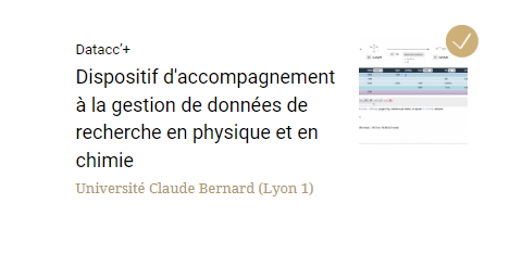 COLLEX_IR's tweet photo. Le projet Datacc’+ -Dispositif d'accompagnement à la gestion de données de recherche en physique et en chimie- lauréat de l’AAP #CollExPersée 2019_20, est terminé. + et accéder au bilan > https://t.co/IzTtLZEuhJ
@UnivLyon1 @BULyon1 @UGrenobleAlpes @BUGrenobleAlpes @DoRANum_ https://t.co/o9lpCLzexV