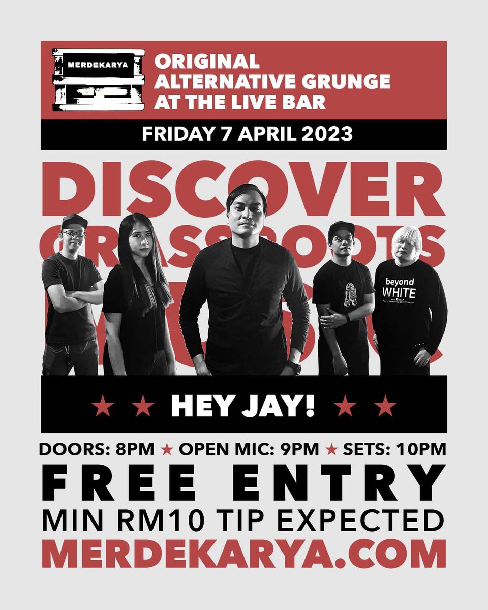 jayridzwan's tweet photo. Jemput datang 7 April ni..masuk percuma ‼️🙏
#HeyJay! #SapotLokal #Indie https://t.co/et2o9WgfMS