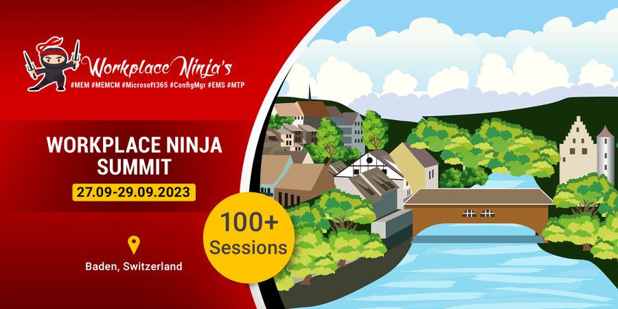 wpninjasummit's tweet image. Join the Workplace Ninja Summit 2023 and discover the latest trends and technologies in modern workplace management. 
Don&apos;t miss out on this exciting event! Register now: bit.ly/3Kh2cki

#WPNinjaS #ModernWorkplace #Microsoft
