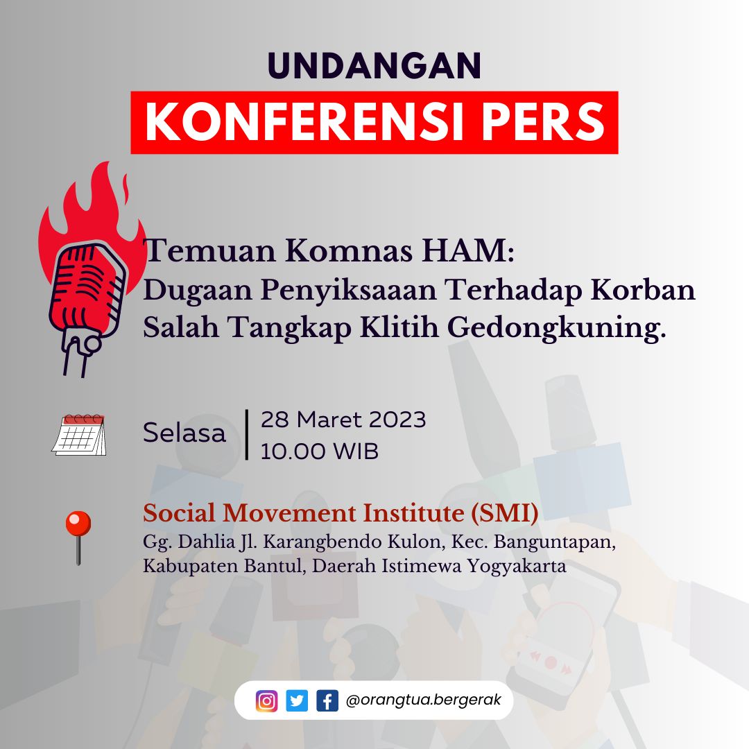 LBHYogyakarta's tweet photo. Tiga ibu yang anaknya ditersangkakan dalam kasus klitih Gedongkuning, mengadu ke Komnas HAM pada Juni 2022 lalu. Komnas HAM keluarkan laporan pada Maret 2023 yg menyebutkan adanya dugaan kekerasan yg dilakukan aparat dlm proses penyidikan.

#JusticeForAll https://t.co/UeOF542q8m
