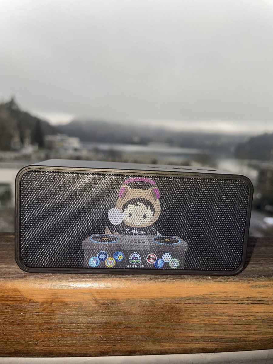 asht_chamba's tweet photo. Looking out to a backdrop of Lake Bled, astro dj speaker playing acoustic music, my boyfriend proposed #astrodj #salesforce #engaged #lakebled https://t.co/uQjRf1unth