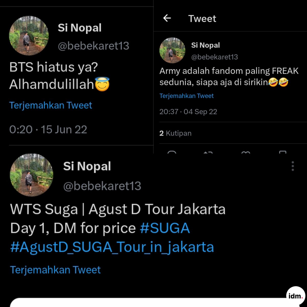 indomyfess's tweet photo. contoh haters calo scammer ga ngotak gatau malu, gausah dibeli mending rnb saja -idm https://t.co/EtGlUIsqXN