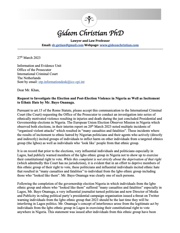 Prof. Christian tweet media