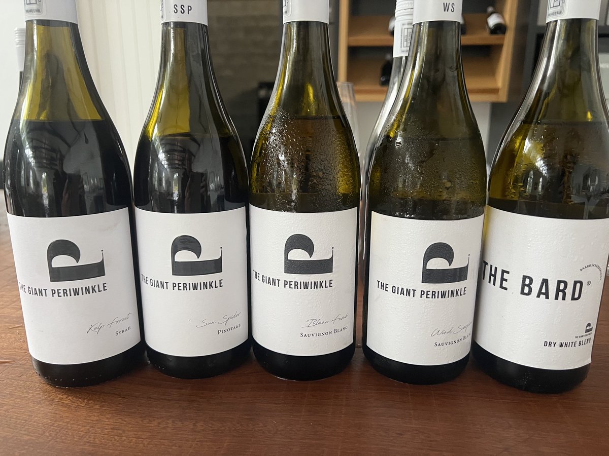 cool climate wines that deserve to be called cool and fresh: @thegreatperiwinkle located almost in Cape Agulhas holding the southernmost Pinotage vinyards of Southafrica - ripe and elegant yields.. the S.Blanc also tells the story of crispy acidity and a possible longevity!!!