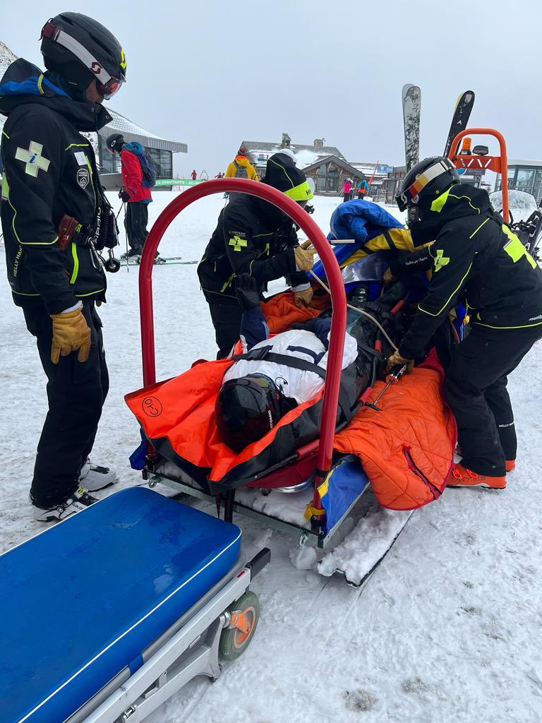flickhwilliams's tweet photo. So this is my friend being stretchered off a mountain whilst ski-ing. It offers a timely reminder to all those in power making discriminatory decisions that exclude us. We, disabled people are the protected characteristic that ANYONE can join at any time.
#NotYetDisabled https://t.co/4Es32paXU1