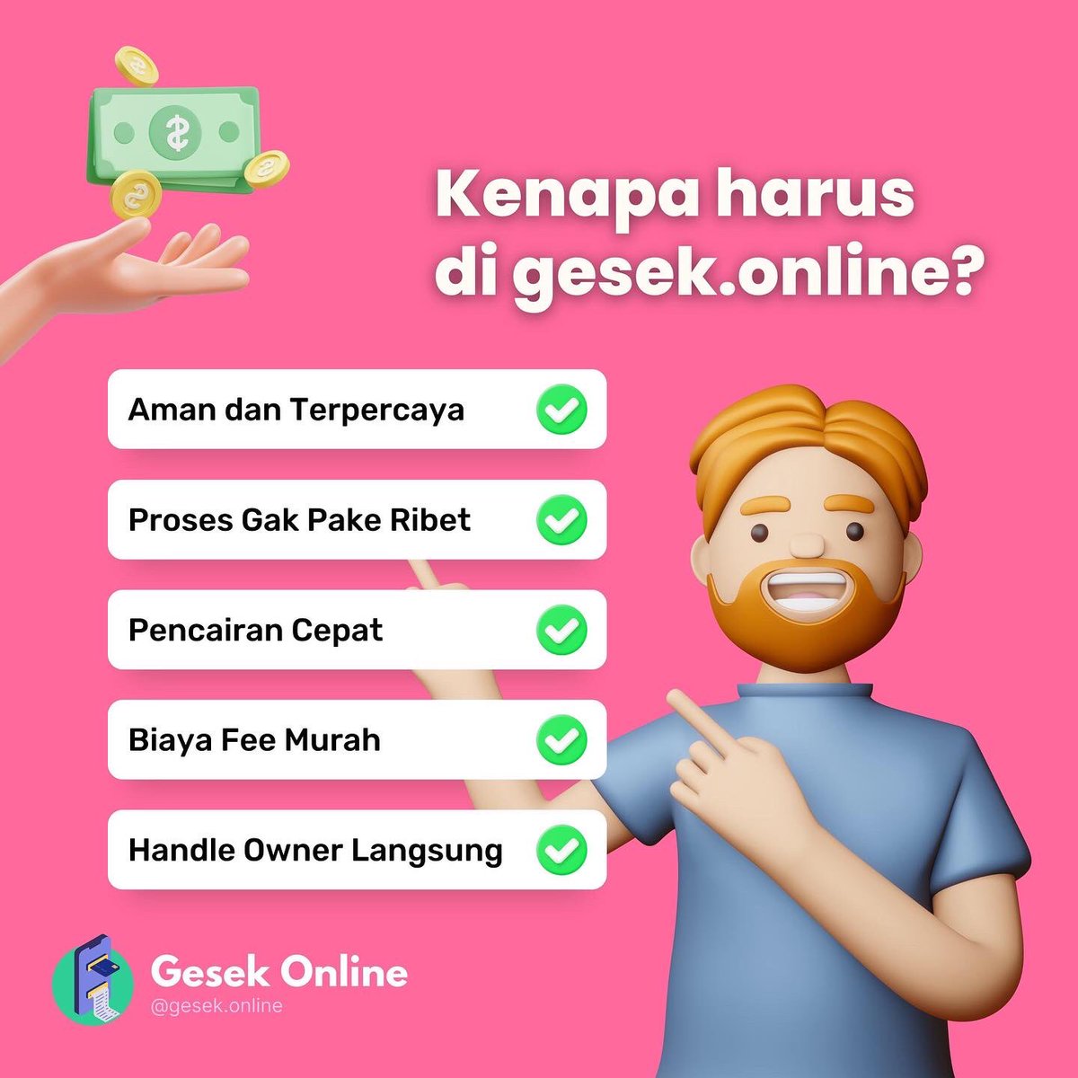 dynsntso's tweet photo. Jasa Gestun Se Indonesia!
Fee mulai dari Rp 100.000🥺

Buat warga Jogja pencairan melalui Tokopedia 1 Jam bisa langsung cair✨
Dijamin amanah✅

#gestun #jogja #indonesia https://t.co/LNrJfFAbSp