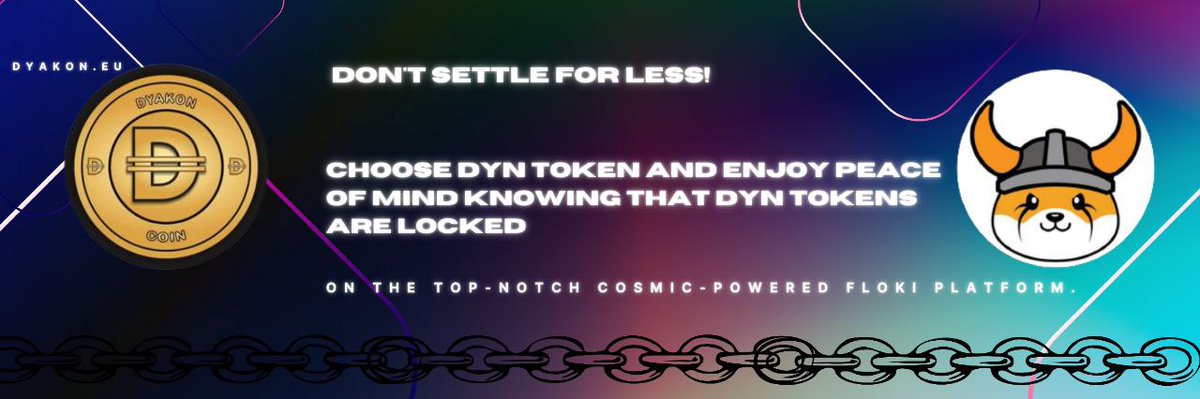 dyakon_official's tweet photo. We have locked 30% of our total supply, 3,000,000,000 $DYN worth over $500,000 with 
@FlokiFi  for 9 months.
FlokiFi is the #1 choice of locker for all projects with the safest tech and best support team!                             @RealFlokiInu https://t.co/pfJGfoIJJf