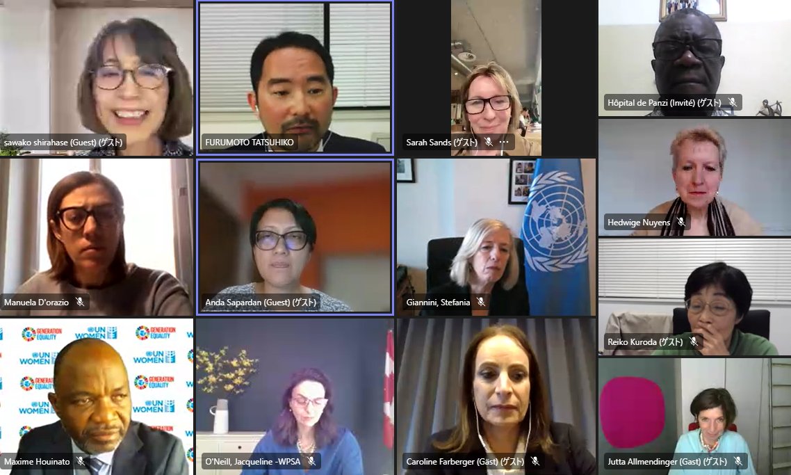 Proud of our colleague Maxime Houinato representing UN Women in the G7 #GEAC! 🤝
@MHouinato