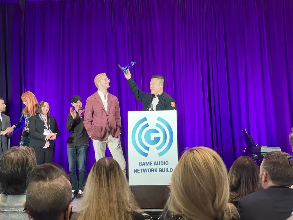 TiMiAudio's tweet photo. It is such a great honor for TiMi Audio Lab to win the 21st annual Game Audio Network Guild Awards @audiogang with Best Main Theme Award and Best Audio for a Casual or Social Game Award! Big thanks to all our artists, colleagues at @HoK_BR  @timistudios and all our partners! https://t.co/EwmRJG3FhX