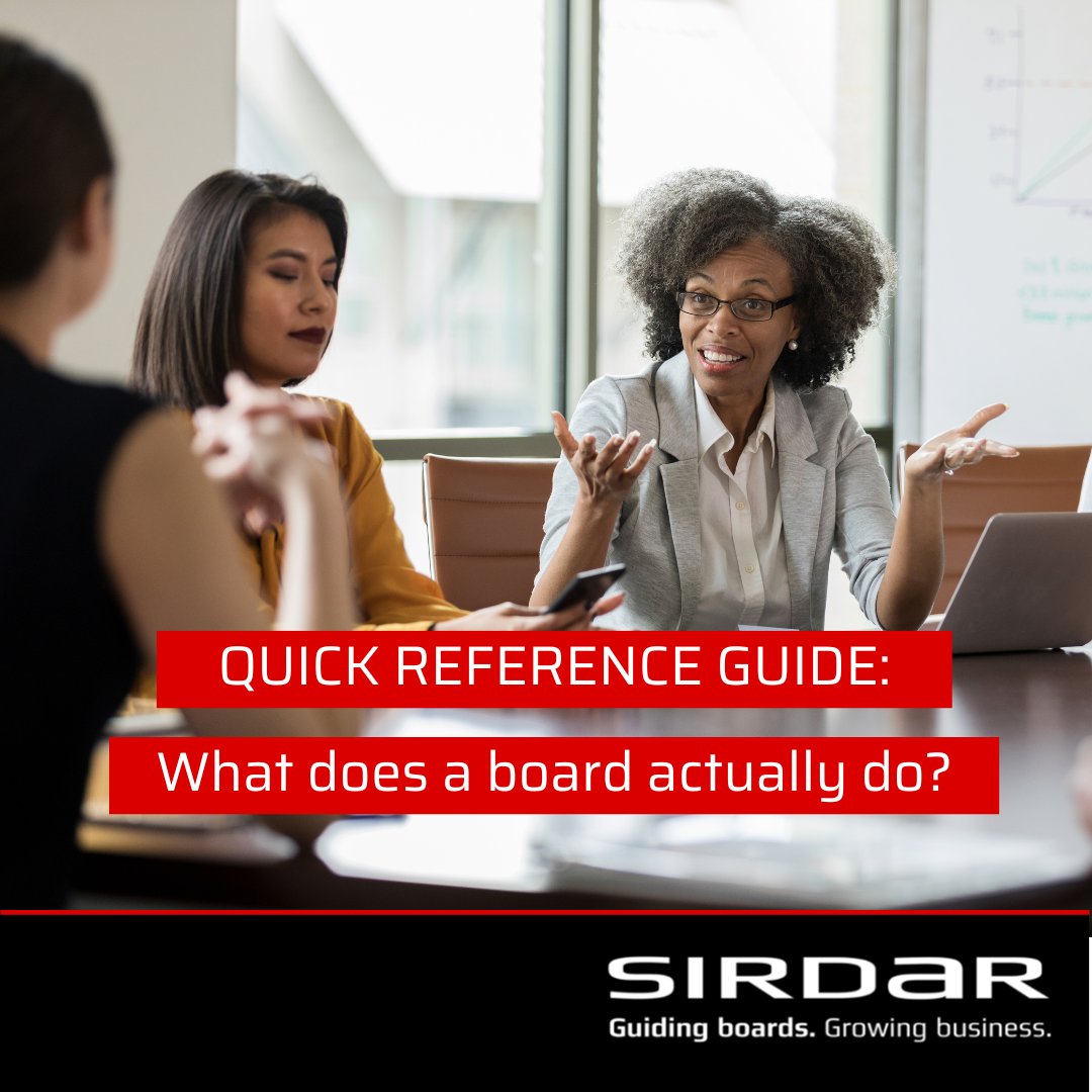 Do you know what a board really does? 

Find out three main responsibilities of a board in our quick reference guide written by #Sirdar Senior Partner and Head of Educate, @rogerhitch. 

sirdargroup.com/what-does-a-bo…

 #BoardResponsibilities