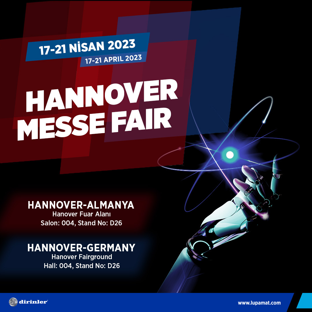 Lupamat's tweet photo. Hannover-Almanya’da gerçekleşecek olan Hannover Messe 2023 Fuarı’ndayız.
Tüm katılımcıları ve ziyaretçilerimizi standımıza bekliyoruz.
 
📍 Hannover, Almanya, Salon: 004, Stand: D26
🗓️ ️17-21 Nisan 2023

#Lupamat #Kompresör #HanoverMesse https://t.co/riMJWawlNT