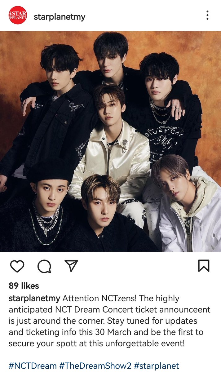 msiakpopfans's tweet photo. [INFO] Ticketing info for NCT DREAM TOUR 'THE DREAM SHOW2 : In A DREAM' in KUALA LUMPUR to be released on March 30.

@NCTsmtown_DREAM #NCTDREAM #THEDREAMSHOW2 #THEDREAMSHOW2inKL #THEDREAMSHOW2_in_KL #TDS2inKL https://t.co/iJxyrZeUyf