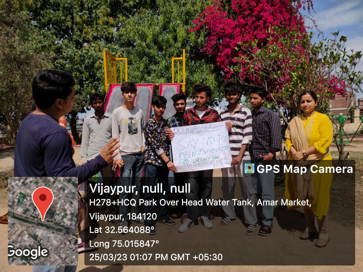 aiilsgjk's tweet image. Awarenesss regarding Say No to #Open #Defecation &amp;amp; #urination within the citizens of ulb by #IEC team at #manjeet #singh park #vijaypur.
📍MC VIJAYPUR, Jammu Division. 
@raavi_guru @urbanupdatemgzn @AIILSG_Official @Malikkhurshid25