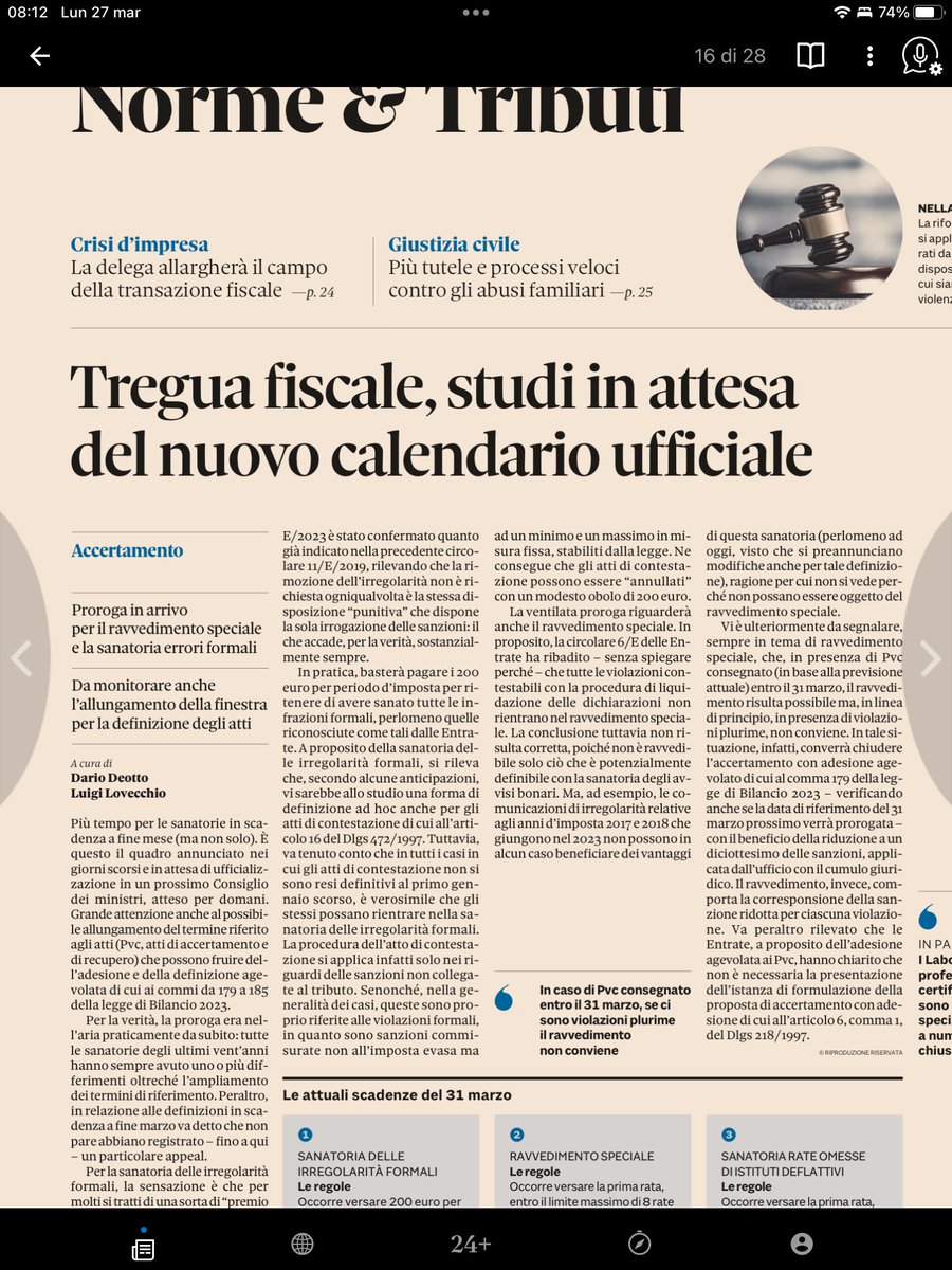 DarioDeotto's tweet photo. Mai si era visto un condono i cui termini di scadenza vengono fissati da un documento della prassi. #vatuttobene https://t.co/5JCAk8QEac