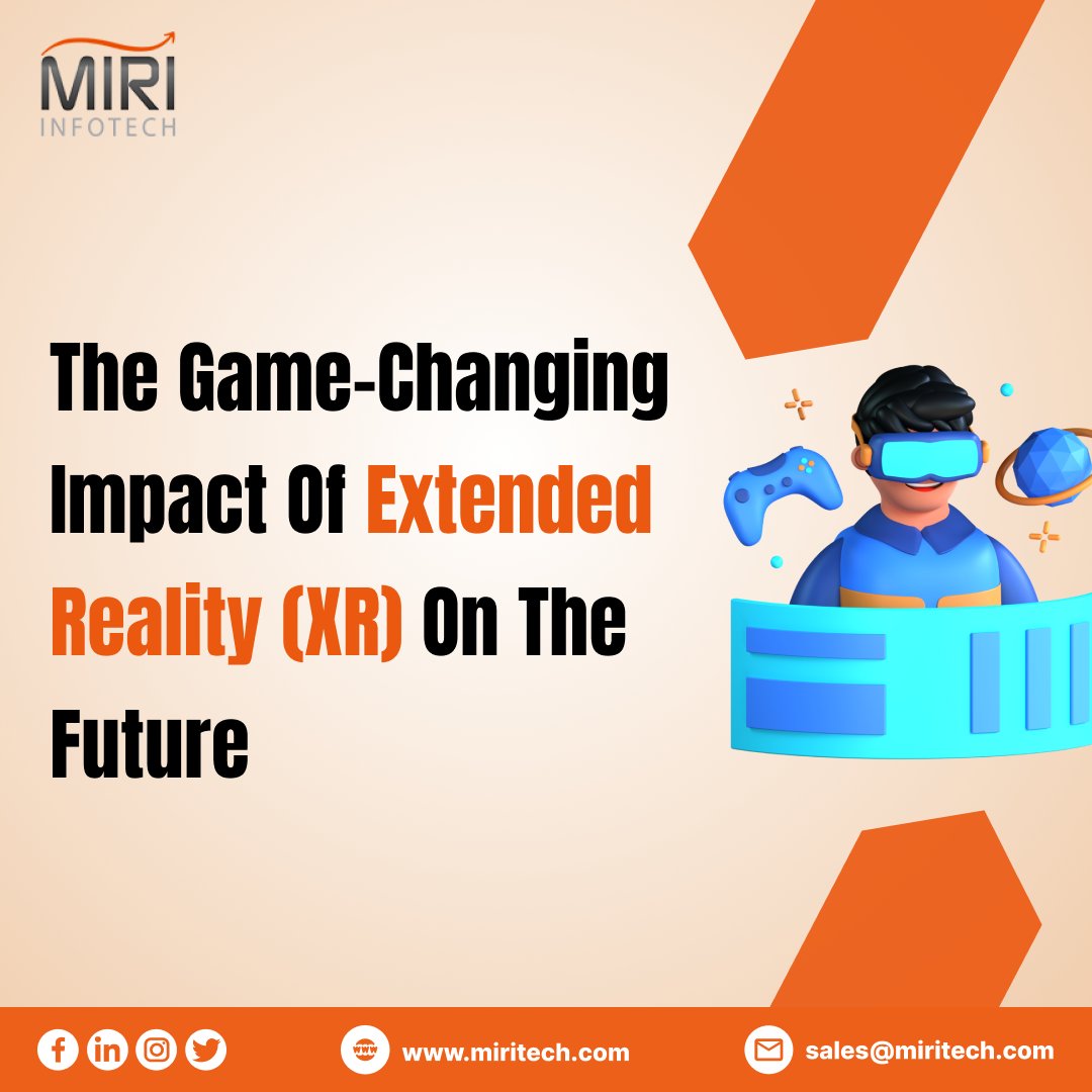 XR is recasting how we interact with the world, creating immersive experiences that blur the line between the physical &amp; virtual realms. To stay informed about the latest trends, 
Click Here👉bit.ly/3K87bU2

#miritech #extendedreality #TechNews #MondayThoughts