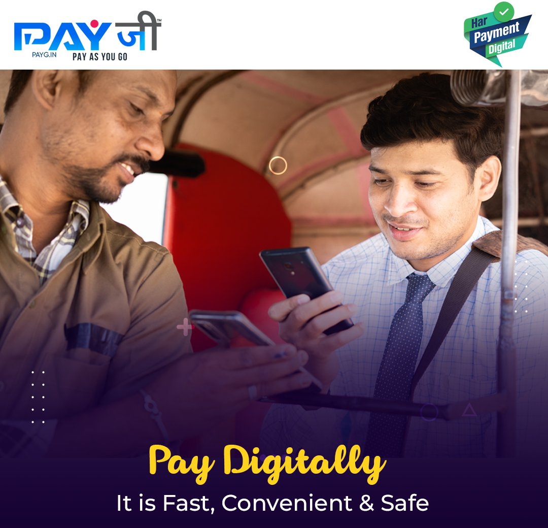 Wherever you are and whatever you are paying for, shift to the digital mode today and enjoy ease and safety.

#payg #rbi #HarPaymentDigital #digitalpayments #onlinepayments #fintech #rbikehtahai