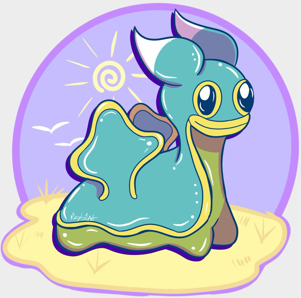 rayb1rd's tweet image. Not a thought behind those eyes #shellos #Pokemon #sinnoh #bdsp #art #digitalart