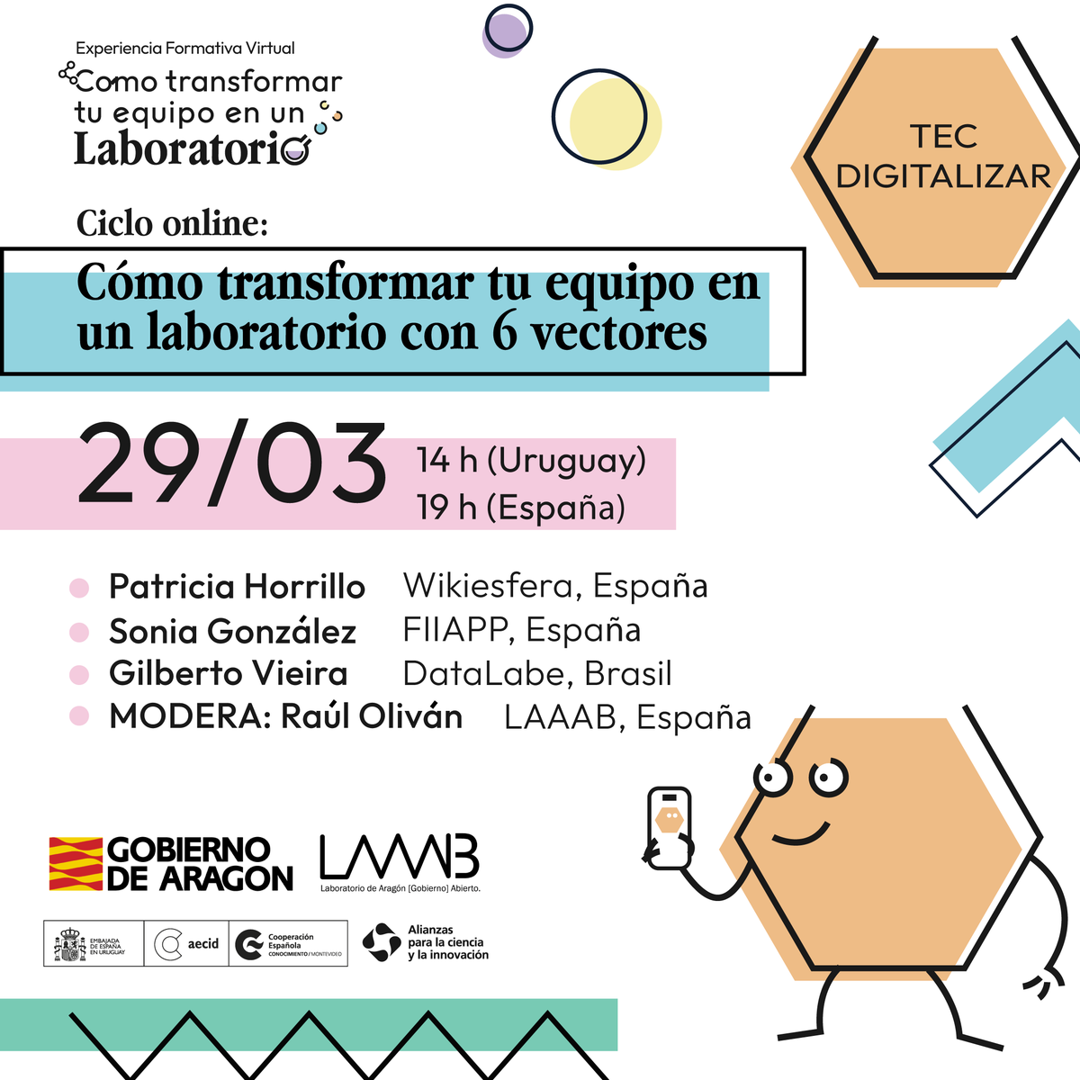 laaab_es's tweet photo. Impulsar la #digitalización y otras herramientas tecnológicas que multipliquen la conectividad, permitiendo mejores conversaciones.🗣️👩💻
👉El miércoles tienes una cita con el vector TEC del #ModeloHIP gracias a #Interconecta.
El streaming será en https://t.co/zSYZWNA6kP https://t.co/I1ado9wIO6