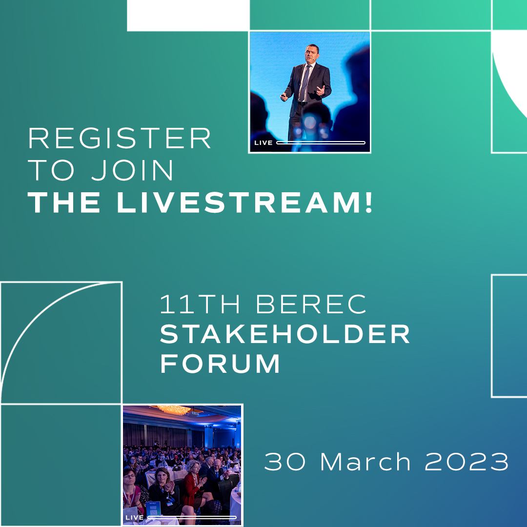 BERECeuropaeu's tweet photo. 🔴 We will #livestream the #BERECforum conference this Thursday, check https://t.co/cqbIpo5OZ3!

⚠️ Register for the fully interactive and HD online experience on https://t.co/8ELRCSaEem and participate #live on your screen.

#empoweringEUconnectivity #accessibility #inclusion https://t.co/HcEq3SyjpQ