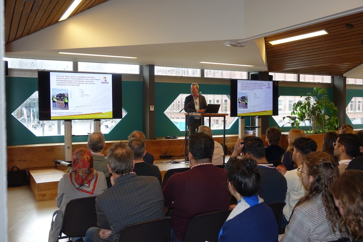 GGDAmsID's tweet photo. Recently, the #HELIUS study, a collaboration between @AmsterdamUMC and @GGDAmsterdam, celebrated its 10 year anniversary🎉 with a symposium on diversity in health. HELIUS prospectively follows a multi-ethnic, population-based cohort. More information?  https://t.co/NFKbnCpMfr https://t.co/0y7W1DWNsT
