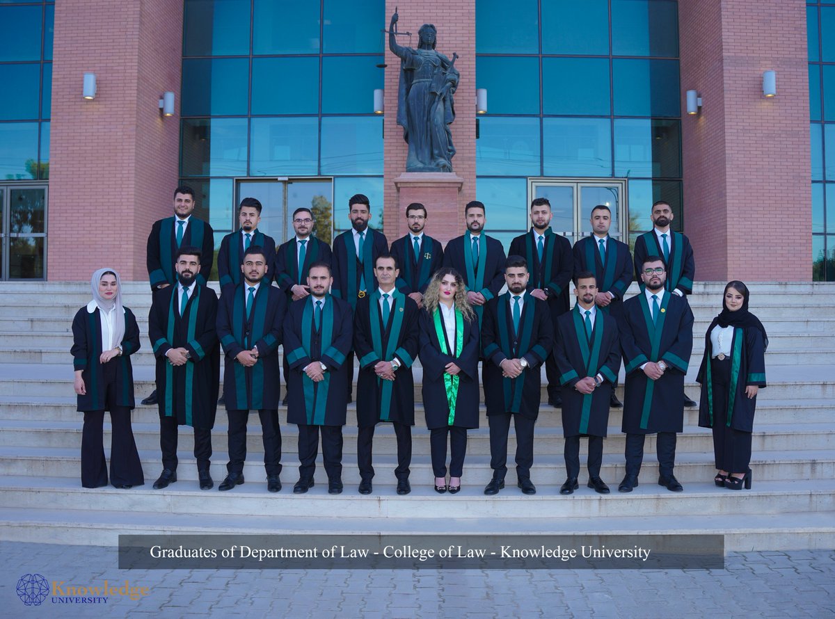 KnowledgeUniv's tweet photo. كوردی 
پیرۆزبايی لە ده‌رچووانی به‌شی یاسا له‌ زانكۆی نۆلج خولی ٢٠٢٢.

عربی
تهانینا لجمیع خریجین قسم القانون من جامعة نولج ٢٠٢٢. 

English
Congratulations to all the Law graduates of Knowledge University, class of 2022. https://t.co/kBOT5XyFwC
